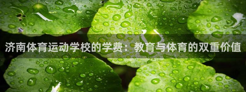 oety欧亿：济南体育运动学校的学费：教育与体育的双重价值
